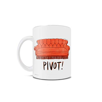 Friends Pivot Central Perk Couch Mug - 11 oz Ceramic - Perfect Gift for Fans