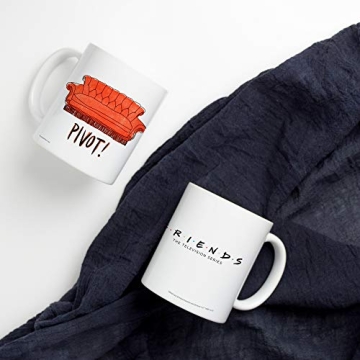 Friends Pivot Coffee Mug - 11 oz Ceramic, Officially Licensed