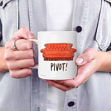Friends Pivot Coffee Mug - 11 oz Ceramic, Officially Licensed