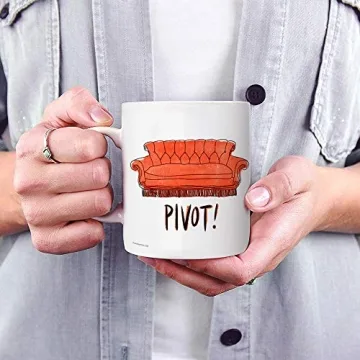 Friends Pivot Coffee Mug - 11 oz Ceramic, Officially Licensed