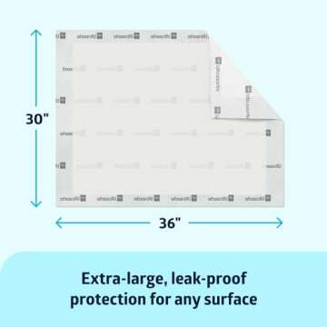 Medline Ultrasorbs Drypads, 30" x 36", 25 Count, Super Absorbent Disposable Bed Pads, Large Incontin...