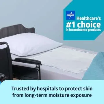 Medline Ultrasorbs Drypads, 30" x 36", 25 Count, Super Absorbent Disposable Bed Pads, Large Incontinence Bed Pads, Chucks Protective Underpads, 10 Times More Absorbent, For Adults, Elderly