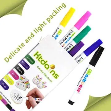 Vibrant Edible Markers for Fun Dessert Decorating
