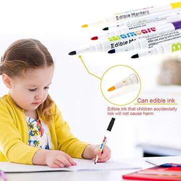 Vibrant Edible Markers for Fun Dessert Decorating