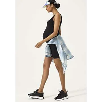 NOTHING FITS BUT Women's The Bump Support Contour Bodysuit (S, Black)