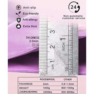 RGGD&RGGL Exercise Ball (18-34in),Professional Yoga Stability Ball Chair Extra Thick Anti-Burst Support 2200 lbs,with Quick Pump &Workout Guide for Home&Gym&Office (Pink, 22inch)