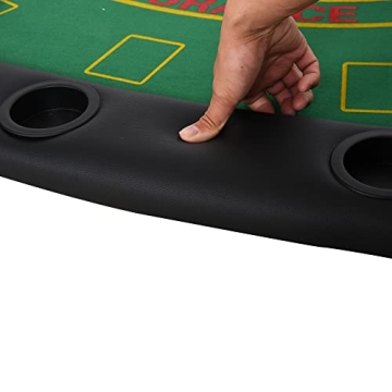 Soozier Foldable Poker Table for 7 Players - Casino Quality