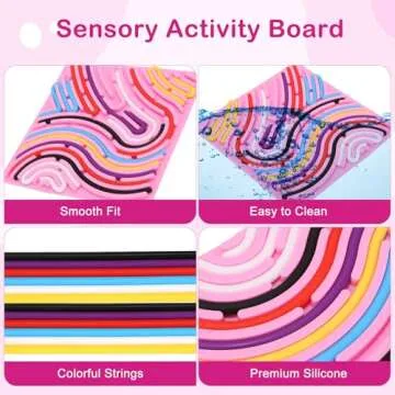 Double-Sided Sensory Activity Board for Kids & Adults