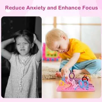 Double-Sided Sensory Activity Board for Kids & Adults