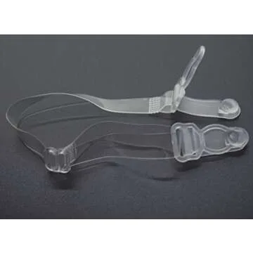 DoHope Elastic Non-slip Bra Strap Holder Adjustable Happy Strap Clear/Assorted Color (Suspender Buckles: 6pcs Clear)