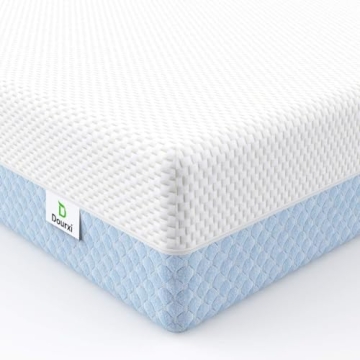 Dourxi Crib Mattress - Dual Comfort Memory Foam Baby Mattress with Removable Cover