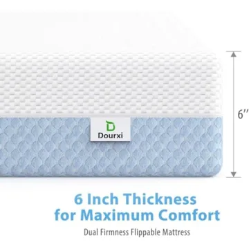 Dourxi Dual Comfort Crib Mattress for Infants and Toddlers