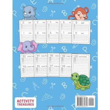Tracing Numbers 1-100 For Kindergarten: Number Practice Workbook To Learn The Numbers From 0 To 100 ...
