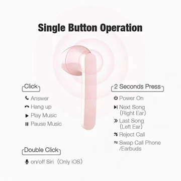 ORIGINAL DESIRE Bluetooth 5.0 Wireless Earbuds - Pink Style