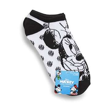 Disney Minnie Mouse Women's 5 Pack No Show Socks