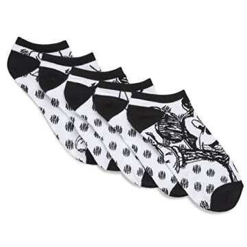 Disney Minnie Mouse Women's 5 Pack No Show Socks