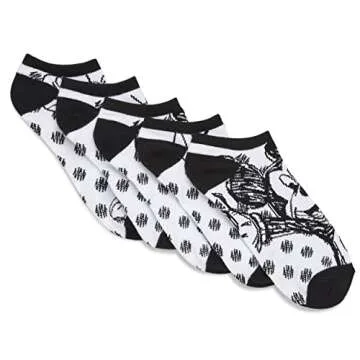 Disney Minnie Mouse Women's 5 Pack No Show Socks