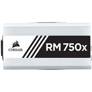 Corsair RMX White Series (2018), RM750x, 750 Watt, 80+ Gold Certified, Fully Modular Power Supply - White