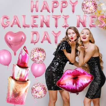12pc Galentines Balloon Set for Parties - xituodai