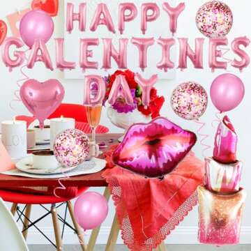 12pc Galentines Balloon Set for Parties - xituodai