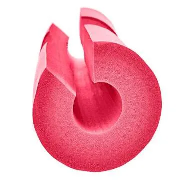 Victor Fitness Pink Protective Neck Barbell Pad for Squats, Hip Thrusts, and Lunges for Olympic or Standard Bars 1" Thick Foam for Neck/Shoulder Comfort