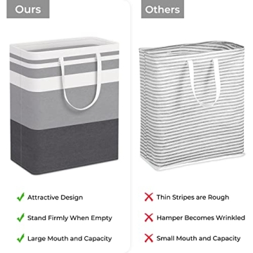 HomeHacks Waterproof Collapsible Laundry Basket 2-Pack