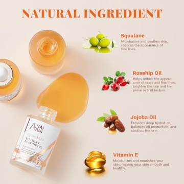 ANAI RUI Squalane Vitamin E Rosehip Oil Moisturizer for Face