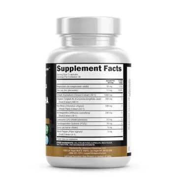 Clean Nutraceuticals Shilajit Supplement with Sea Moss, Ashwagandha, Tongkat Ali, Boron, Magnesium - Fulvic Acid Capsules for Men - 90 Count