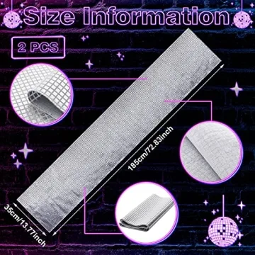 Glitter Disco Party Table Runners for Celebrations