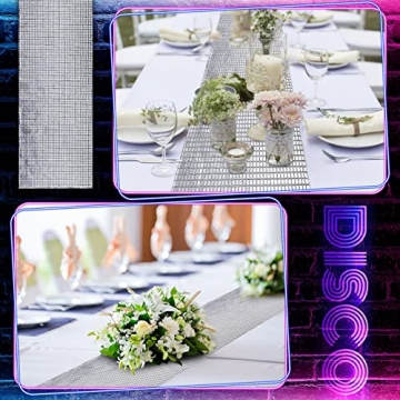Glitter Disco Party Table Runners for Celebrations