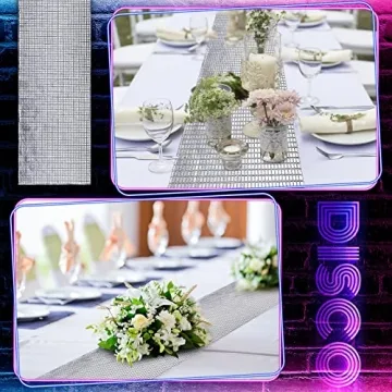 Glitter Disco Party Table Runners for Celebrations