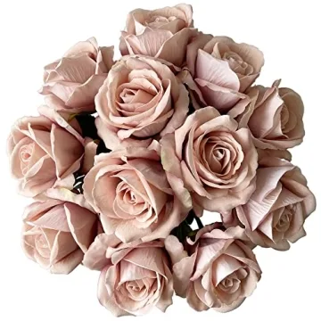 UKELER Artificial Silk Rose Flowers for Home Decor