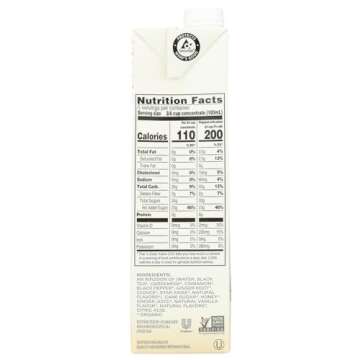 Tazo Spiced Black Tea Latte Concentrate, Organic, Chai Latte 32 fl oz 2 Pack