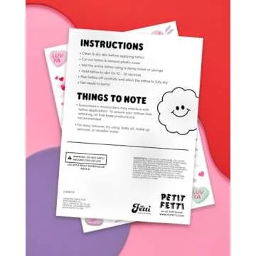 xo, Fetti Valentine's Day Temporary Tattoos - 54 Hot Pink Foil Styles | V-Day Party Decoration, Galentines, Party Favor, Be Mine, Candy Heart, Vday Supplies, XOXOs