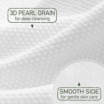 WOWOTEX Bamboo Rayon Disposable Face Towel Biodegradable Large Dry Face Wipes 120 Count / 2 Boxes Extra Thick Soft Clean Facial Towels for Sensitive Skin, Makeup Removing, Facial Cleansing