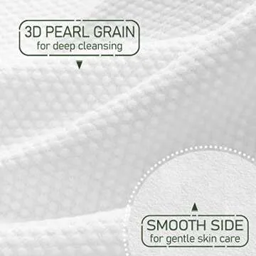 WOWOTEX Bamboo Rayon Disposable Face Towel Biodegradable Large Dry Face Wipes 120 Count / 2 Boxes Extra Thick Soft Clean Facial Towels for Sensitive Skin, Makeup Removing, Facial Cleansing