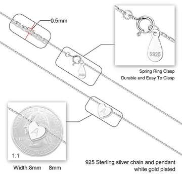 M MOOHAM Valentines Day Gifts for Kids, Gifts for Girls Sterling Silver Heart Initial E Necklace for Women, Tiny Silver Initial Necklace Dainty Small Letter Initial Gifts for Girls