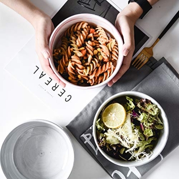 Yundu Gray Marble Bowls - Stylish Multi-Purpose Kitchenware