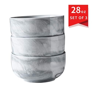 Yundu Gray Marble Bowls - Stylish Multi-Purpose Kitchenware