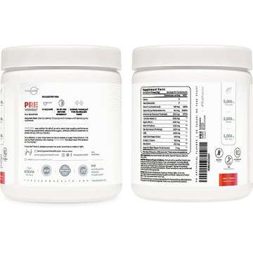 Ultra Clean Stim Free Pump Pre Workout + Nitric Oxide Booster (Fruit Punch) Beetroot, 7G Arginine Ci...