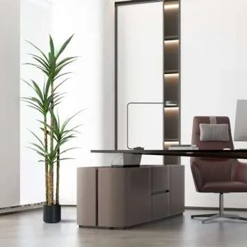 ProDeco Artificial 6Ft Agave Yucca Trees Large Tall Fake Plants with 4 Heads Floor Silk Faux Potted Plants for Home Living Room Bedroom Office Decor Indoor Outdoor…