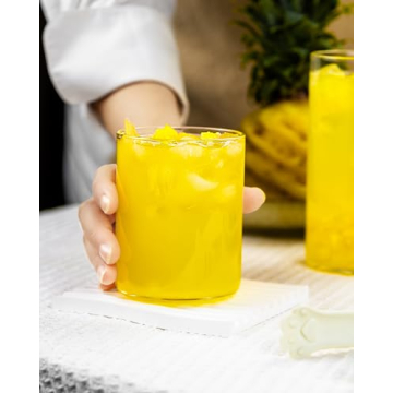 Elegant LUXU Thin Whiskey Glasses Set of 4, 15 oz