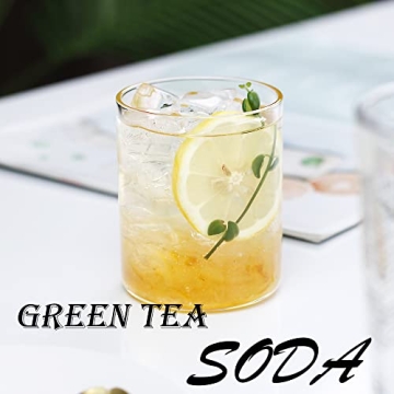 Elegant LUXU Thin Whiskey Glasses Set of 4, 15 oz