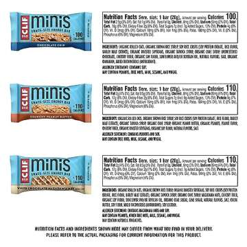 CLIF BAR Minis – Plant-Based Snack Energy Bars Variety Pack