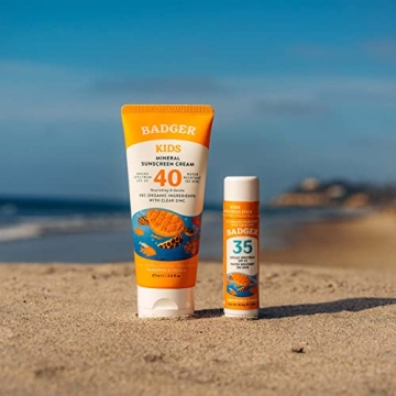Badger Kids Mineral Sunscreen Combo SPF 40 35 - Safe Fun