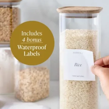 Bloom & Breeze Airtight Glass Storage Containers Pack of 4