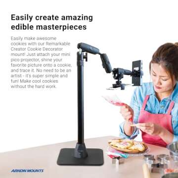 ARKON Mounts - Remarkable Creator Cookie Decorator Mount | Overhead Phone Mount & Pico Projector Mou...