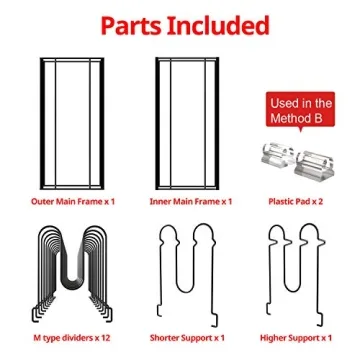 Vdomus Expandable Adjustable Pot Organizer Rack for Kitchen