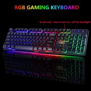 Cakce Colorful RGB Gaming Combo for All Devices