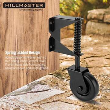 Shop HILLMASTER Heavy Duty Gate Wheel Caster Kit